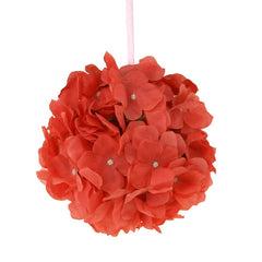Silk Hydrangea Flower Kissing Balls Centerpiece, 6-Inch