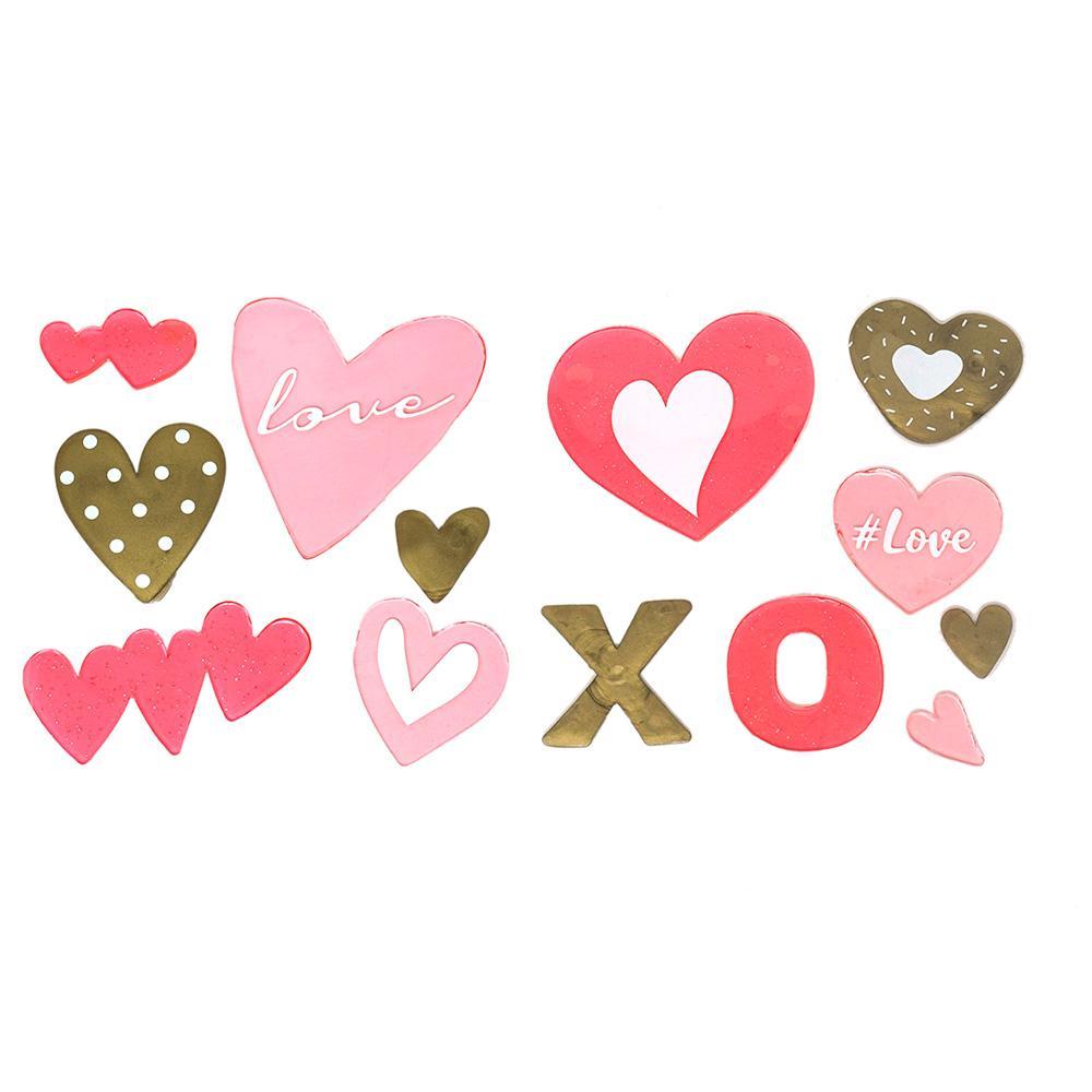 Valentine Window Gels, 13-Piece