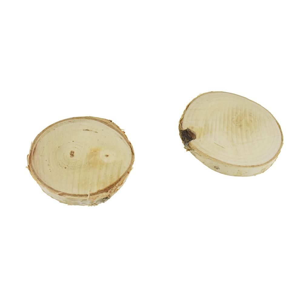 Craft Natural Birch Slices, Assorted Sizes, 2-Piece