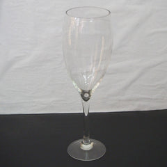 Tall Glass Champagne Vase Wedding Centerpiece