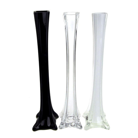 Tall Eiffel Tower Glass Vase Centerpiece, 20-inch