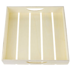 Wooden Craft DIY Slatted Tray Set, Assorted Sizes, 3-piece
