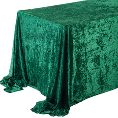 Rectangle Velvet Party Dining Tablecloth, 132-inch x 90-inch