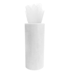 Glimmer Shiny Tulle Spool Roll Fabric Net, 6-inch, 25-yard