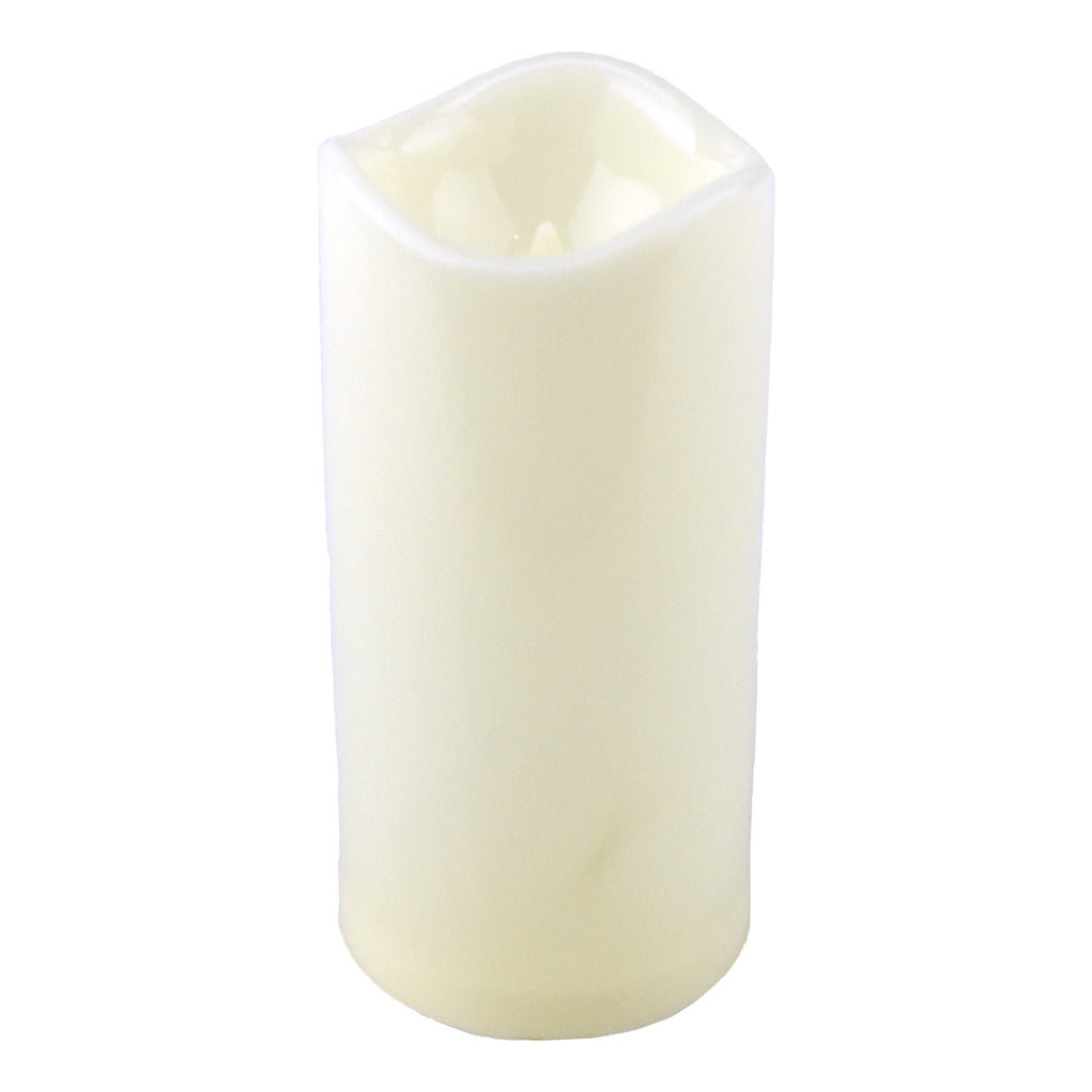 LED Plastic Flickering Flame Candle, 6-Inch