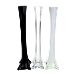 Tall Eiffel Tower Glass Vase Centerpiece, 32-inch