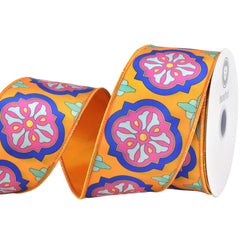 Mosaic Villa Deluxe Wired Ribbon, 10-yard