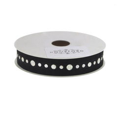Circle Bling Center Sheer Ribbon, 5/8-Inch 3 Yards