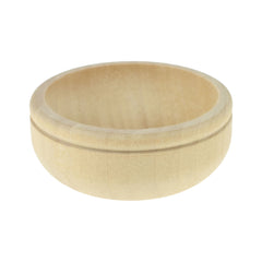 Wooden Craft Routered Lip Bowl Miniature, 2-1/2-inch, 1-count