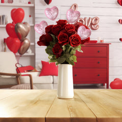 Valentine's Foam Glitter Heart Picks