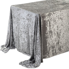 Rectangle Velvet Party Dining Tablecloth, 132-inch x 90-inch