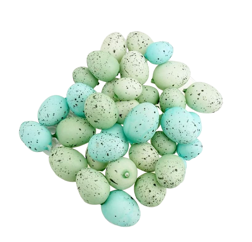 Mini Decorative Speckled Easter Eggs, Robin, 36-Piece