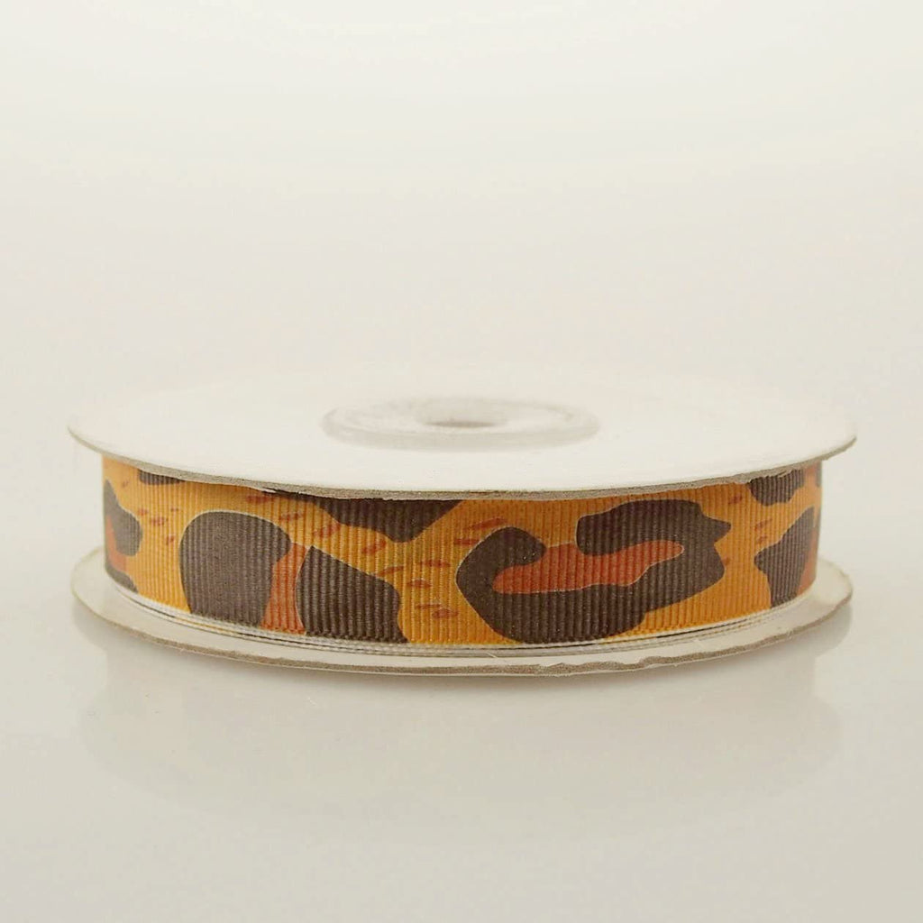 Cheetah Grosgrain Ribbon, 25-yard