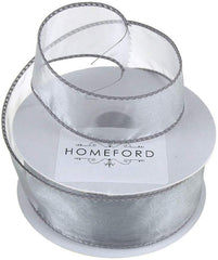 Sheer Organza Wired Edge Ribbon, 1-1/2-inch, 10-yard