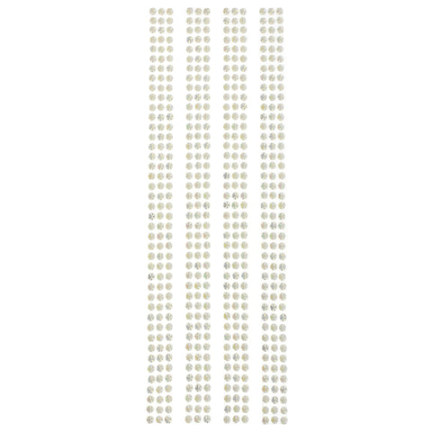 Iridescent Rhinestone Border Strip Stickers, 5mm, 4-count