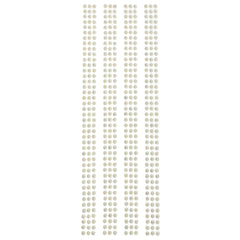 Iridescent Rhinestone Border Strip Stickers, 5mm, 4-count