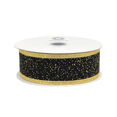 Christmas Sparkle Velvet Wired Ribbon, 10-yard