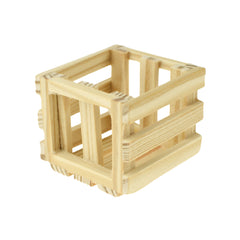 Wooden Craft Slatted Deep Mini Crates, 2-inch, 2-count