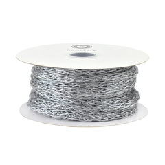 Christmas Metallic Chain Link Tubing Ribbon, 10-yard