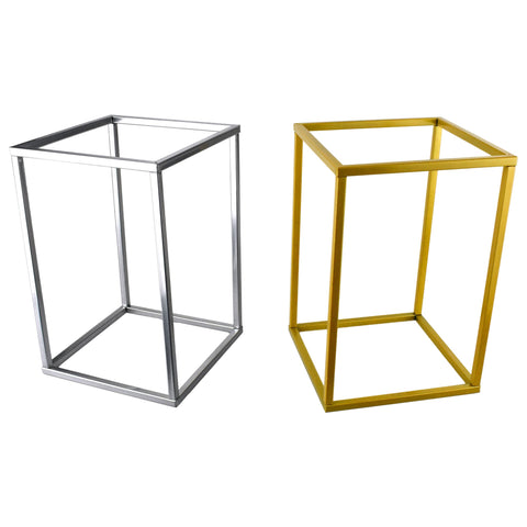 Metal Rectangular Stand Centerpiece, 12-inch x 8-inch