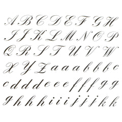 Cursive Script Font Craft Stickers, 1/2-inch, 312-piece