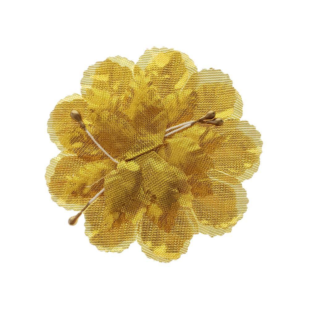Artificial Silk Flat Carnations, 3-Inch, 12-Piece