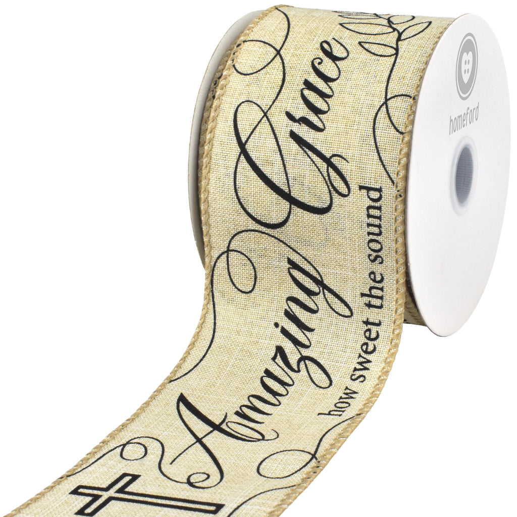 Patriotic Amazing Grace Wired Ribbon, 10-yard