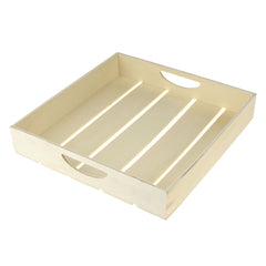Wooden Craft DIY Slatted Tray Set, Assorted Sizes, 3-piece