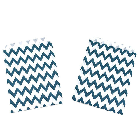 Chevron Patterned Patterned Treat Bags, 7-1/4-Inch, 8-Count