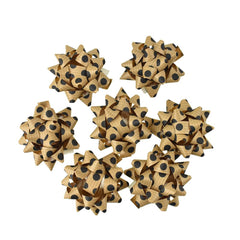 Self-Adhesive Pre-tied Star Bows, 2-Inch, 25-Piece