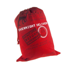 Large Cotton Christmas Santa Gift Sacks, 27-inch x 19-inch