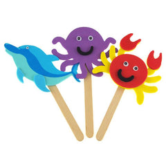 DIY Foam Character Stick Puppets