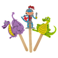 DIY Foam Character Stick Puppets