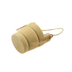 Wooden Craft Well Bucket Miniatures with Jute Handle