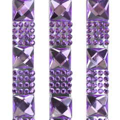 Acrylic Gem Rhinestone Self Adhesive Sticker Strips, 11-1/2-inch, 3-count