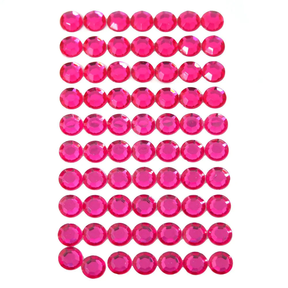 Round Adhesive Diamond Gem Stickers, 12mm