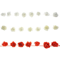 Foam Rose Hanging Garland, 56-Inch