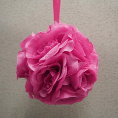 Silk Flower Kissing Balls Wedding Centerpiece, 6-Inch