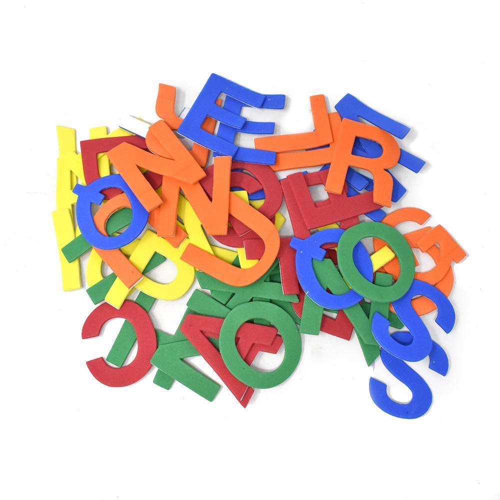 Self Adhesive Foam Fun Letters, 52-Piece