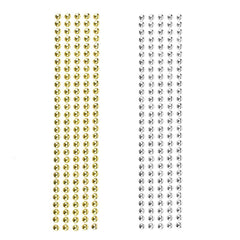 Metallic Stone Stickers, 1/4-Inch, 145-Count