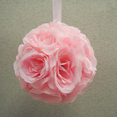 Silk Flower Kissing Balls Wedding Centerpiece, 6-Inch
