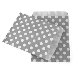 Large Polka Dots Paper Treat Bags, 7-Inch, 25-Piece