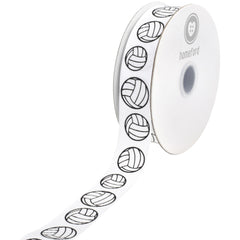 Volleyball Sports Grosgrain Ribbon, 7/8-inch