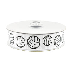 Volleyball Sports Grosgrain Ribbon, 7/8-inch