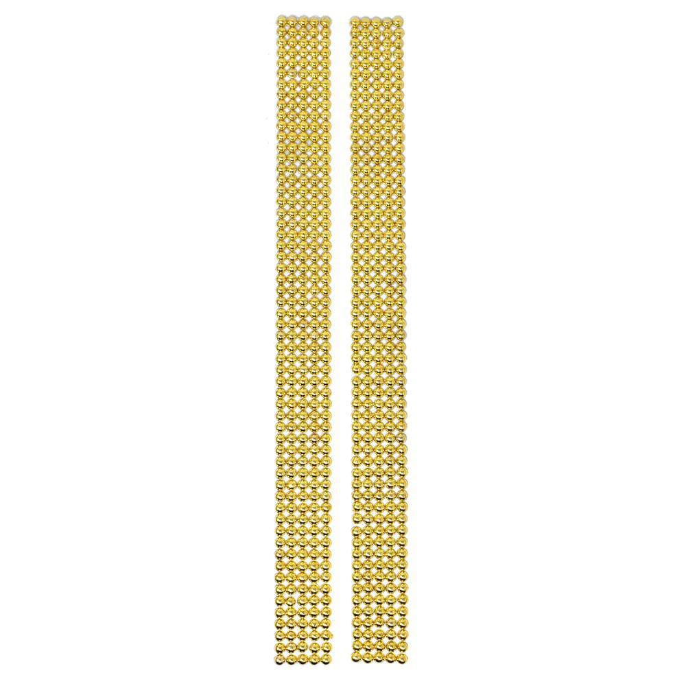 Rhinestone Dots Sticker Strips, 11-3/4-Inch, 2-Count