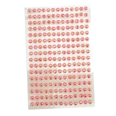 Self-Adhesive Flower Rhinestone Stickers, 3mm, 12-count