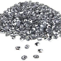 Emerald Acrylic Rhinestone Diamonds, 8mm x 10mm