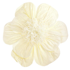 Paper Scalloped Magnolia Wall Flower, 20-Inch