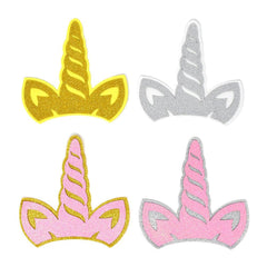 EVA Glitter Foam Unicorn Horn Cut Outs, 7-Inch, 10-Count
