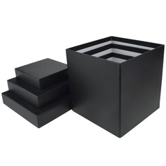 Nested Square Gift Boxes, 5-inch, 6-inch, 7-inch, 3-piece